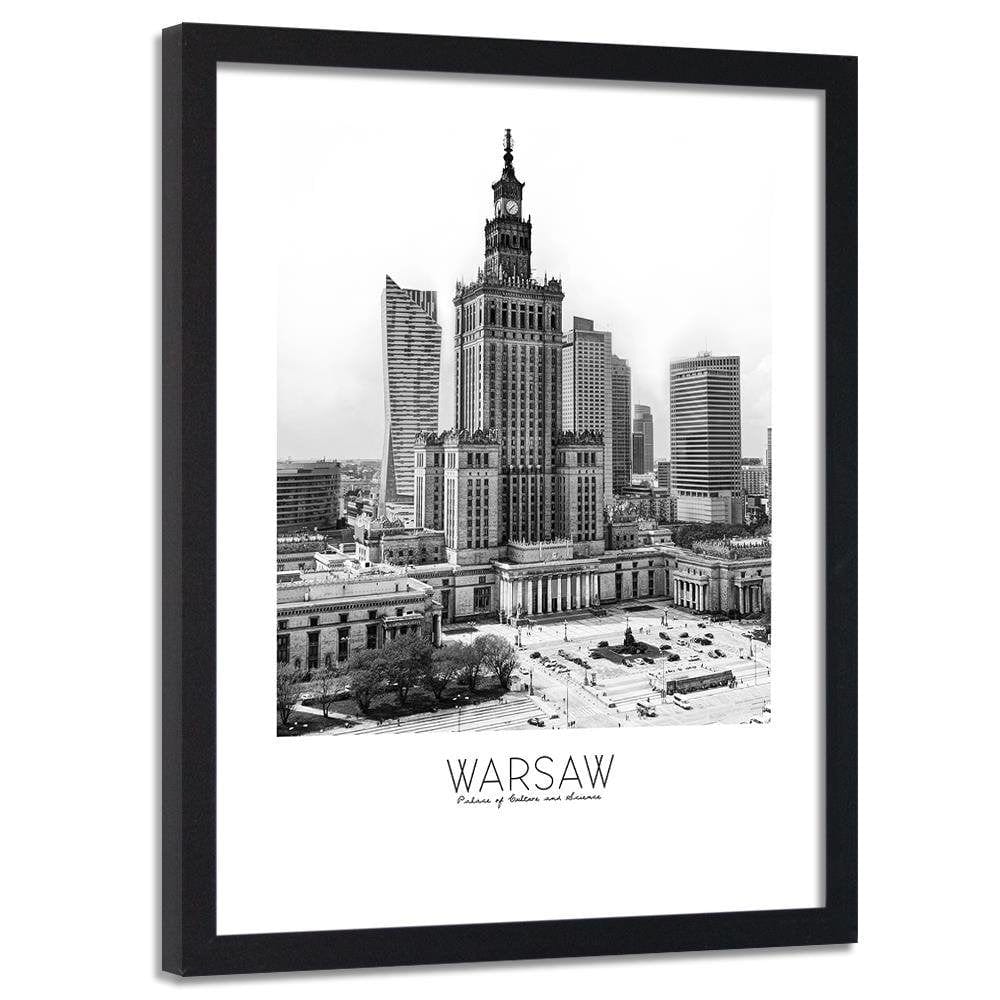 Glezna melnā rāmī - Warsaw Palace Of Culture Home Trends