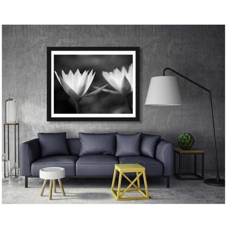 Glezna melnā rāmī - Water lilies 2 Home Trends