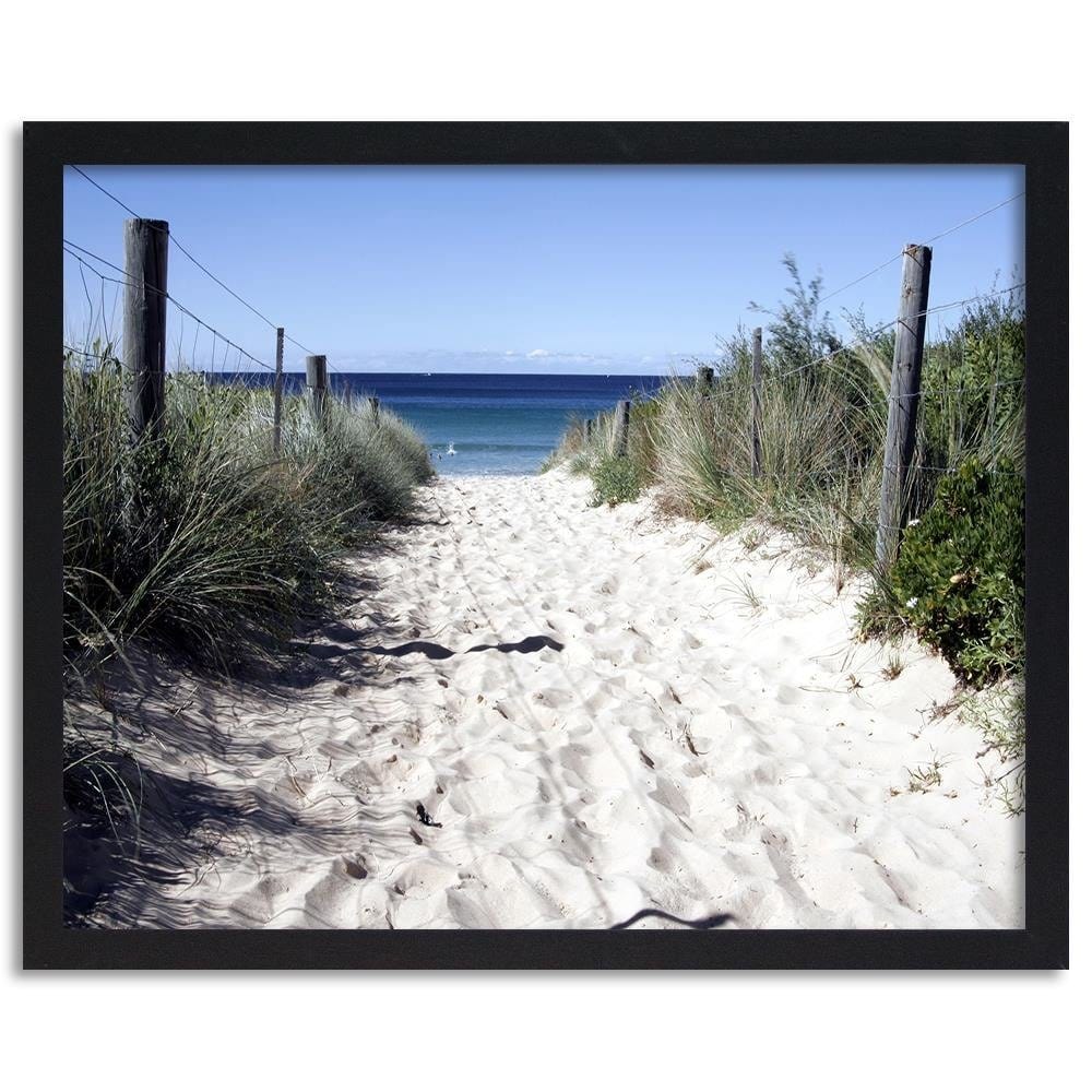 Glezna melnā rāmī - Way To The Beach Home Trends