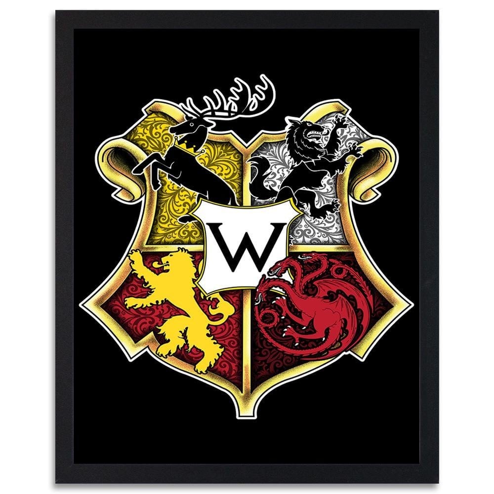 Glezna melnā rāmī - Westeros School Home Trends
