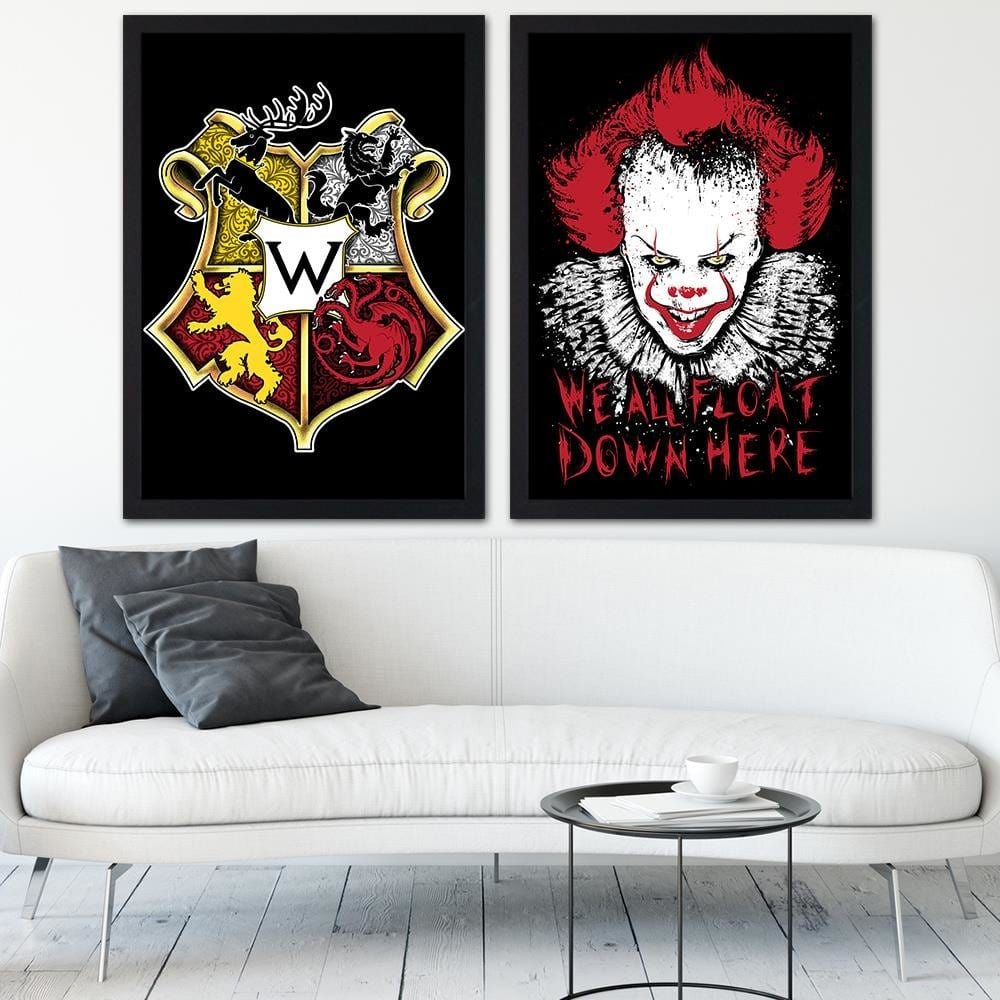 Glezna melnā rāmī - Westeros School Home Trends