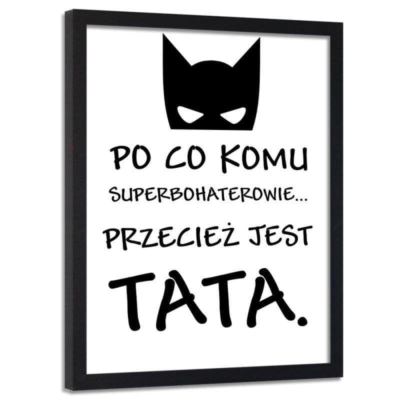 Glezna melnā rāmī - Why would anyone want superheroes Home Trends