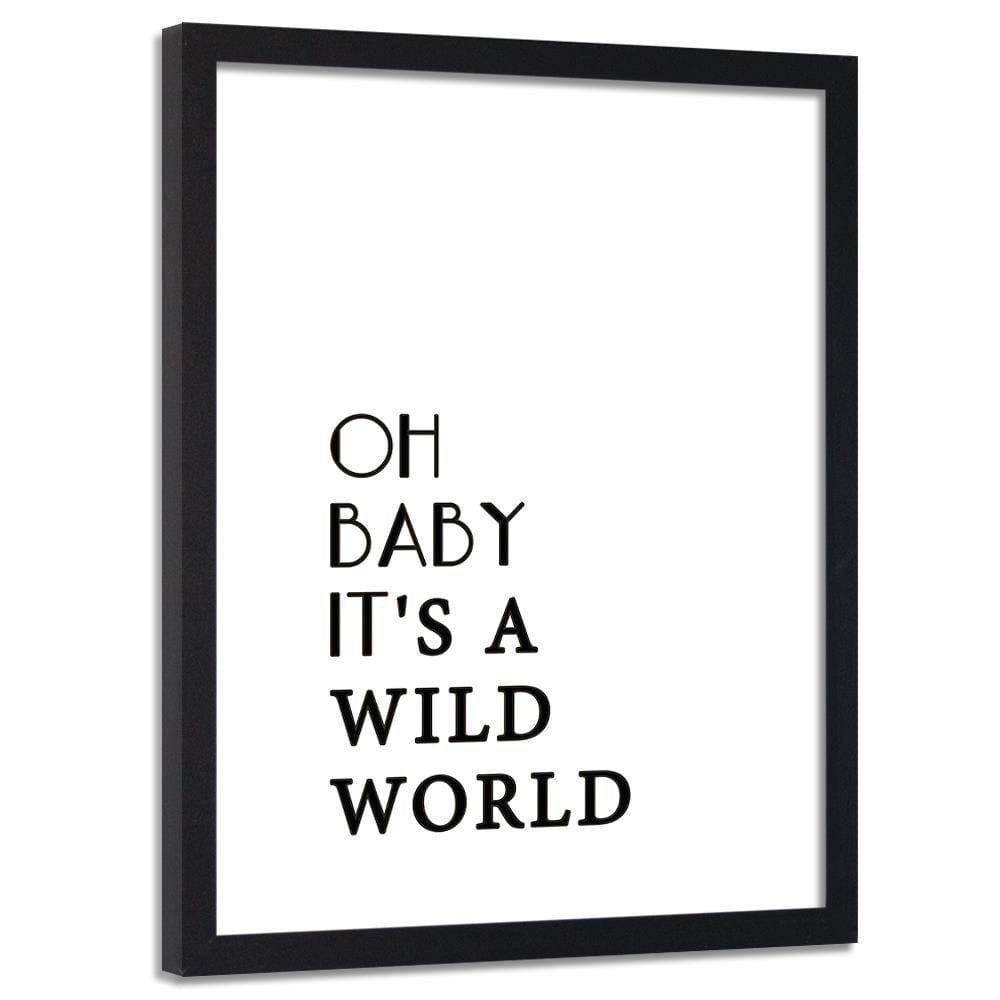 Glezna melnā rāmī - Wild World Home Trends