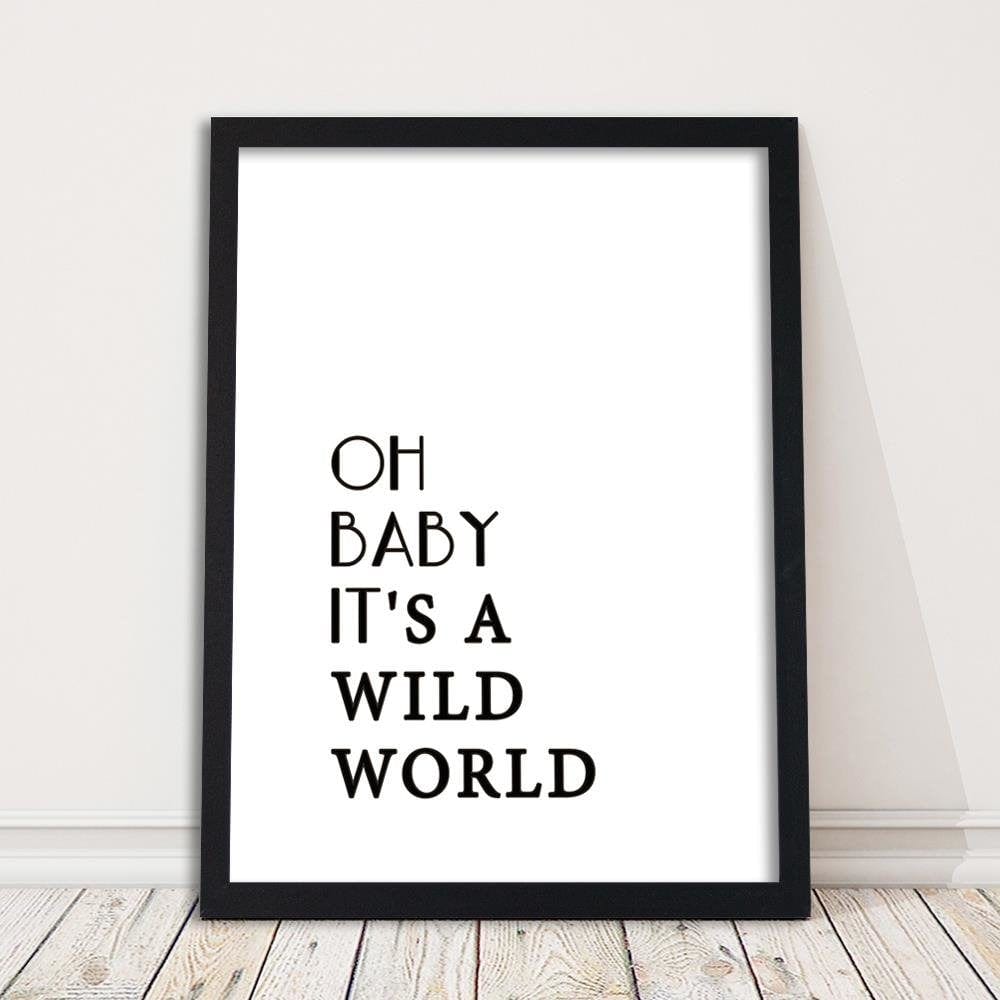 Glezna melnā rāmī - Wild World Home Trends