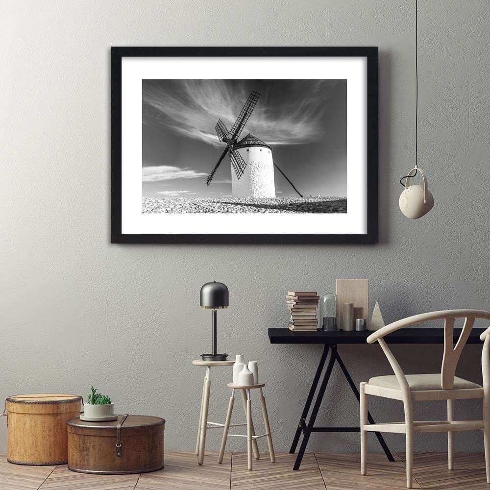 Glezna melnā rāmī - Windmill 2 Home Trends