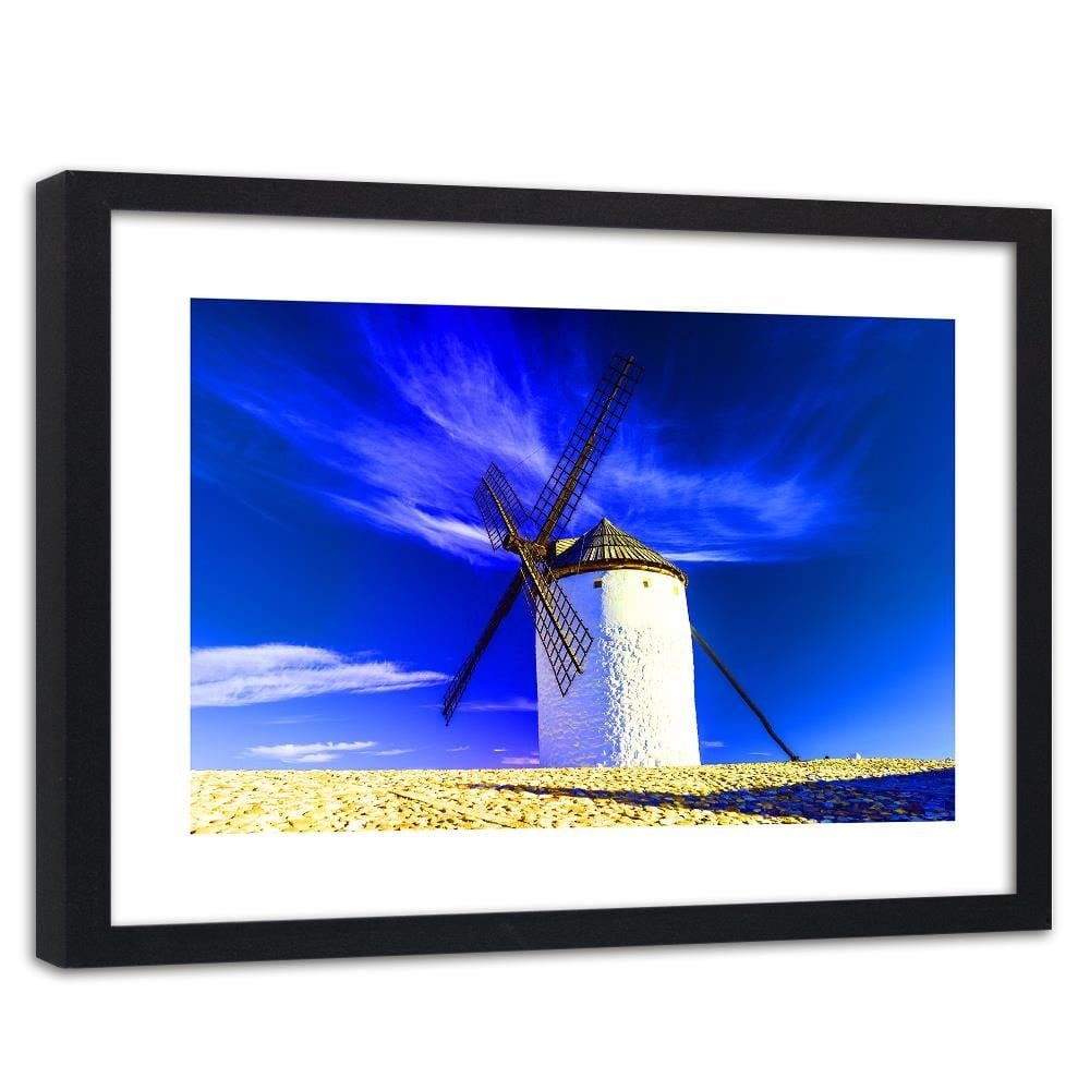 Glezna melnā rāmī - Windmill 3 Home Trends