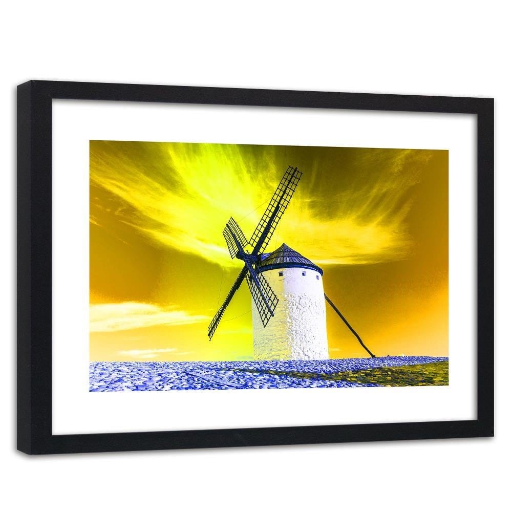 Glezna melnā rāmī - Windmill 4 Home Trends
