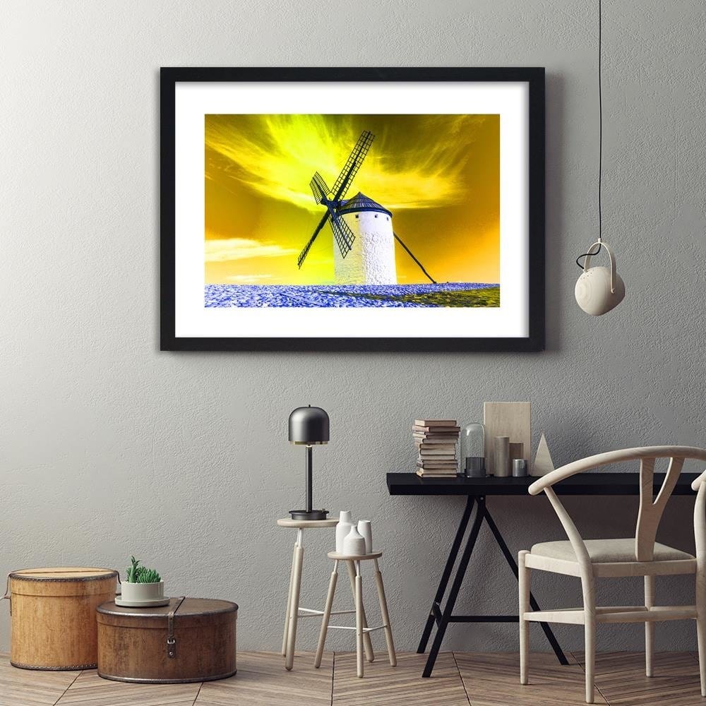 Glezna melnā rāmī - Windmill 4 Home Trends