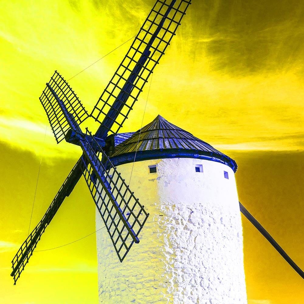 Glezna melnā rāmī - Windmill 4 Home Trends