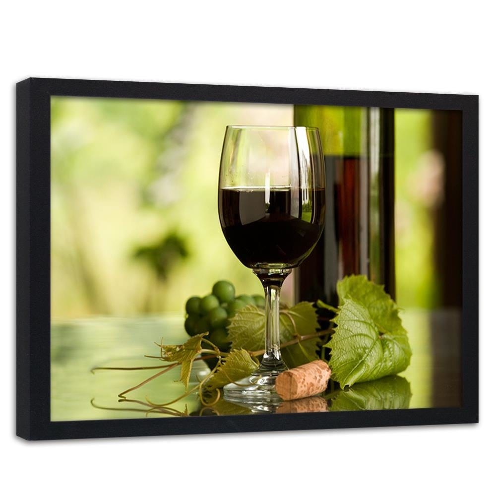 Glezna melnā rāmī - Wine And Herbs Home Trends
