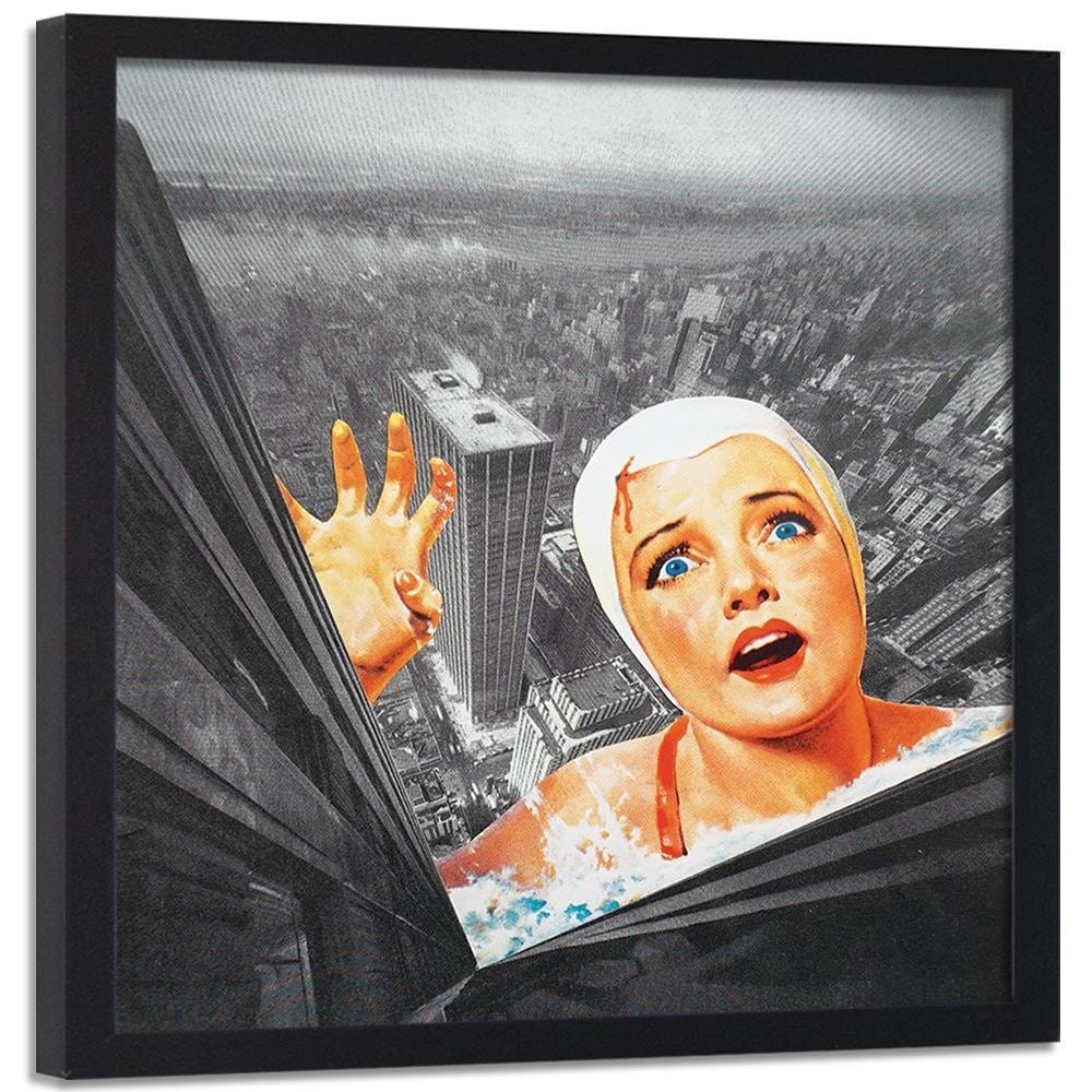 Glezna melnā rāmī - Woman In Bonnet Home Trends
