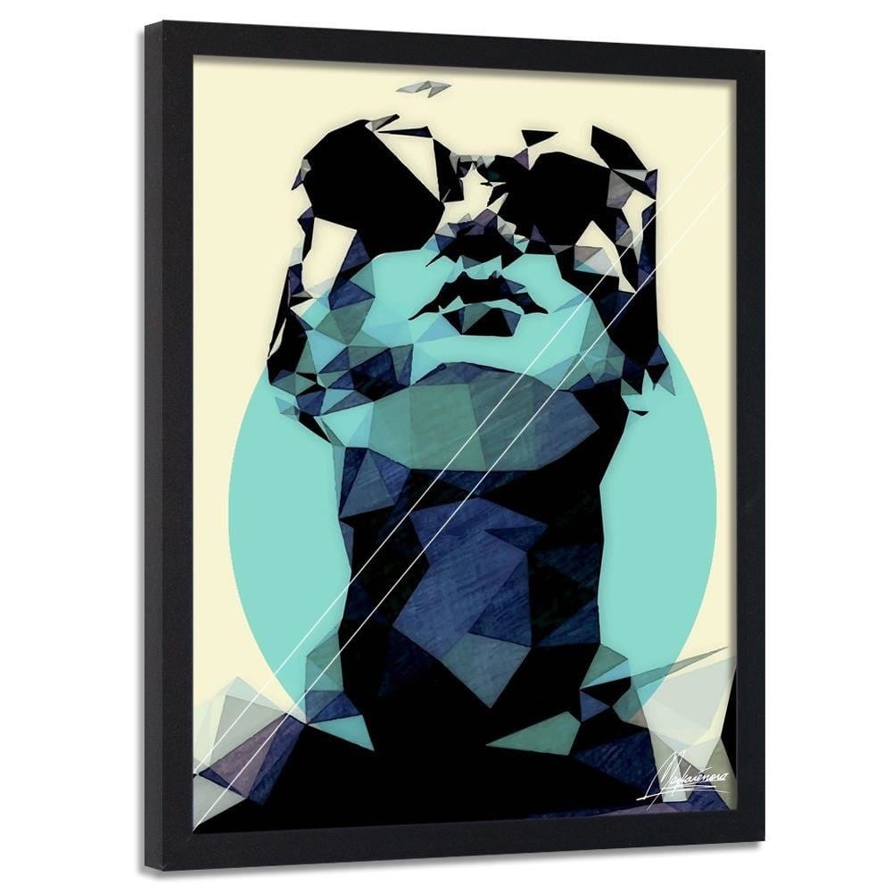 Glezna melnā rāmī - Woman In Glasses 1 Home Trends