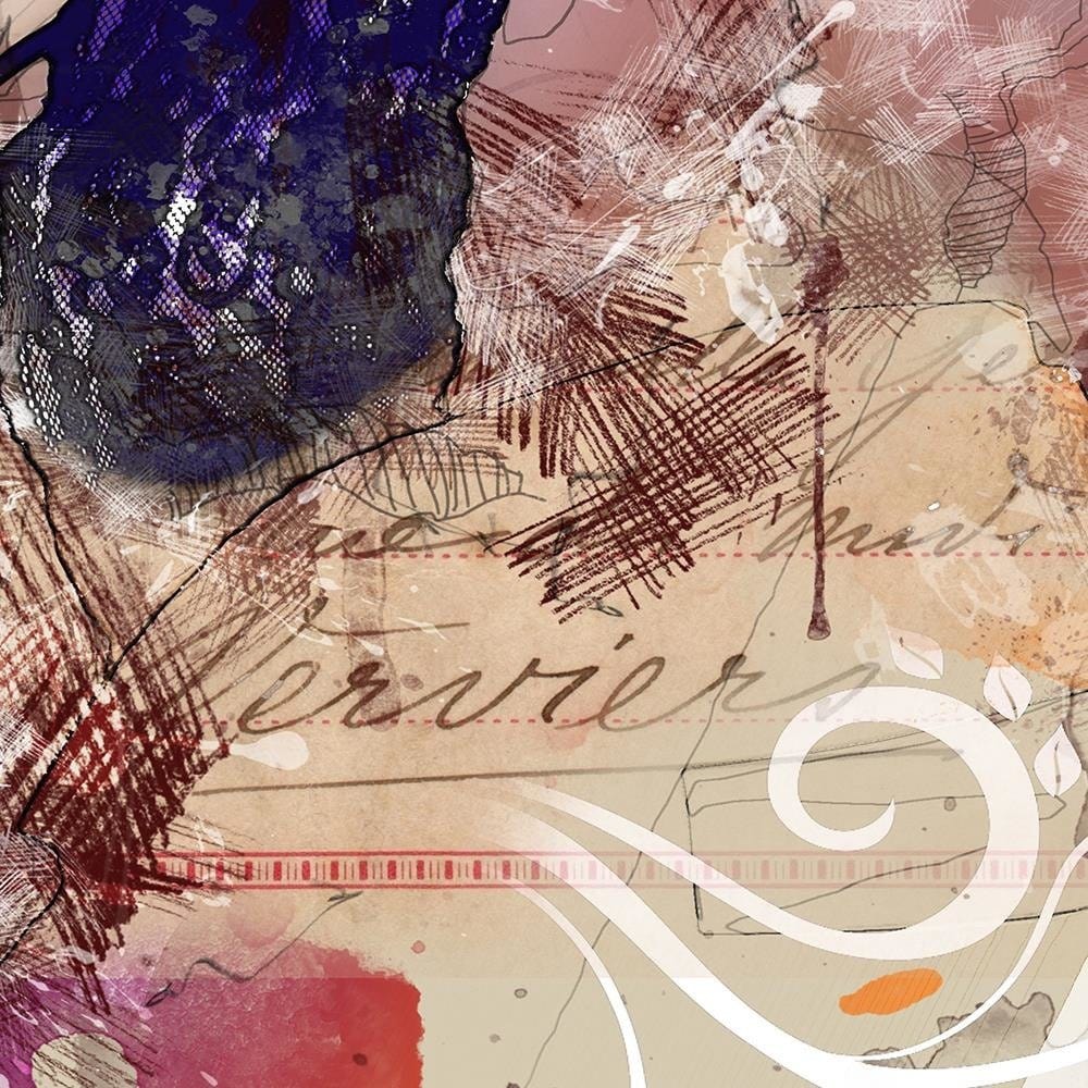 Glezna melnā rāmī - Woman In Underwear Abstraction Home Trends