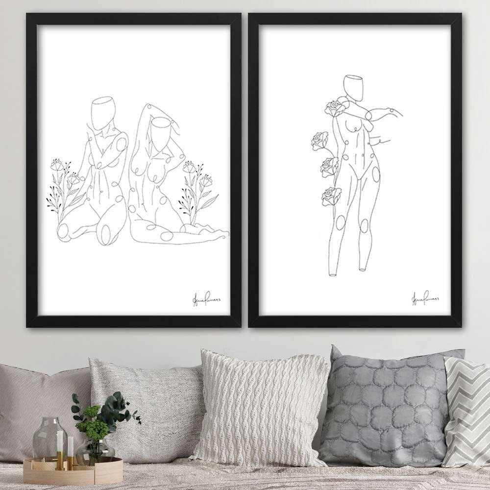 Glezna melnā rāmī - Womans Home Trends