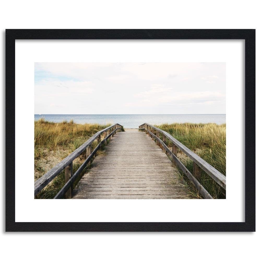 Glezna melnā rāmī - Wooden Way The Seas Home Trends