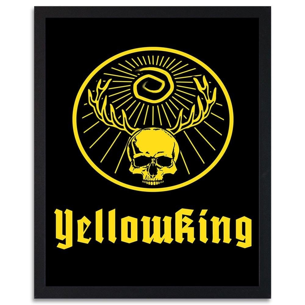 Glezna melnā rāmī - Yellow King Yellow Home Trends