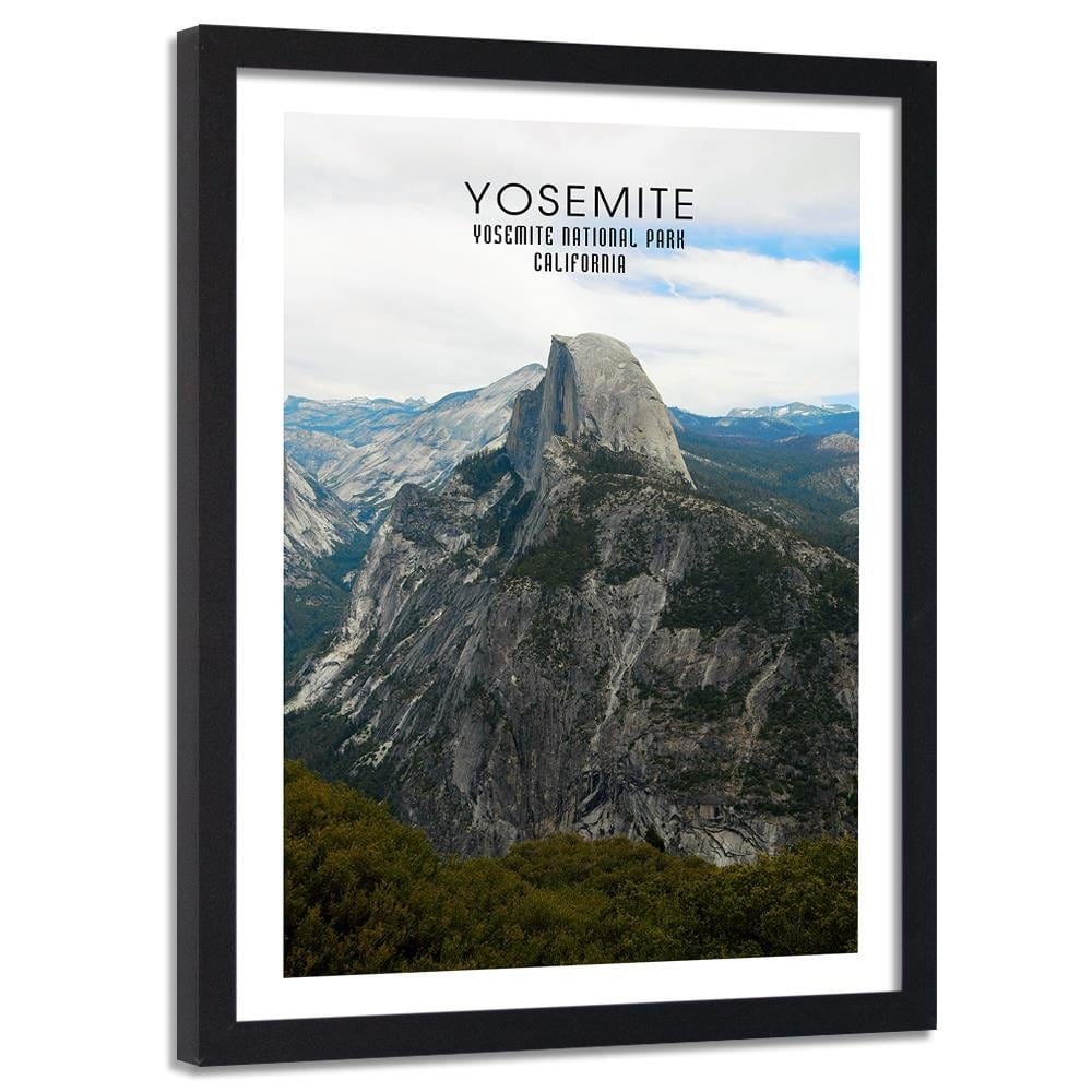 Glezna melnā rāmī - Yosemite National Park Home Trends
