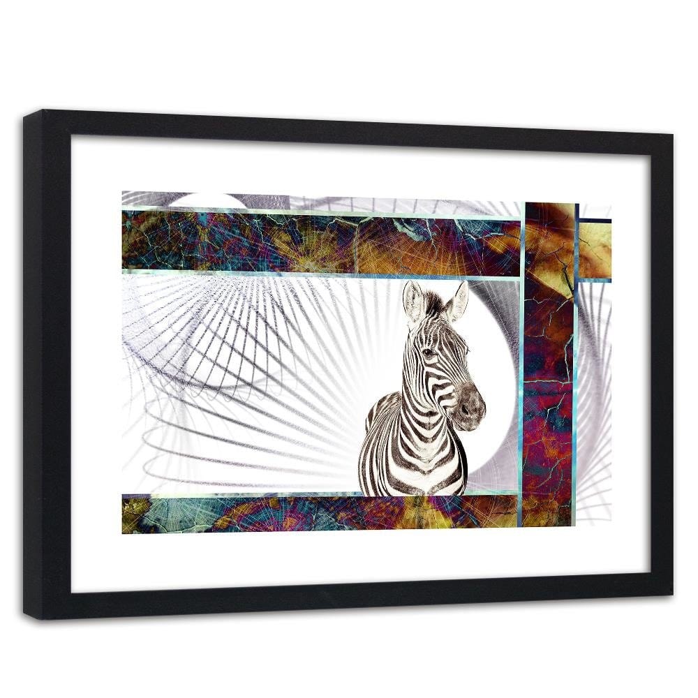 Glezna melnā rāmī - Zebra Home Trends