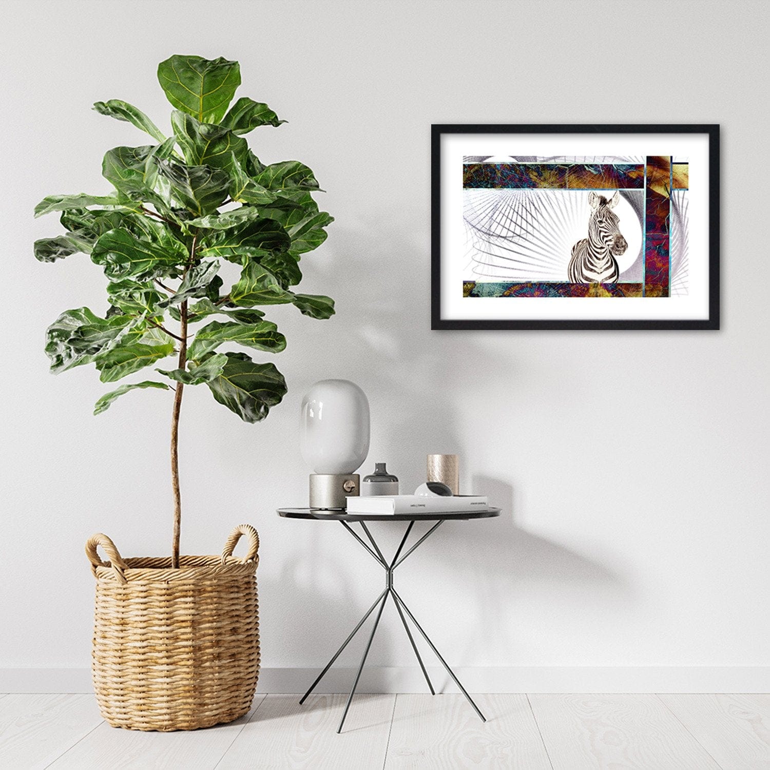 Glezna melnā rāmī - Zebra Home Trends