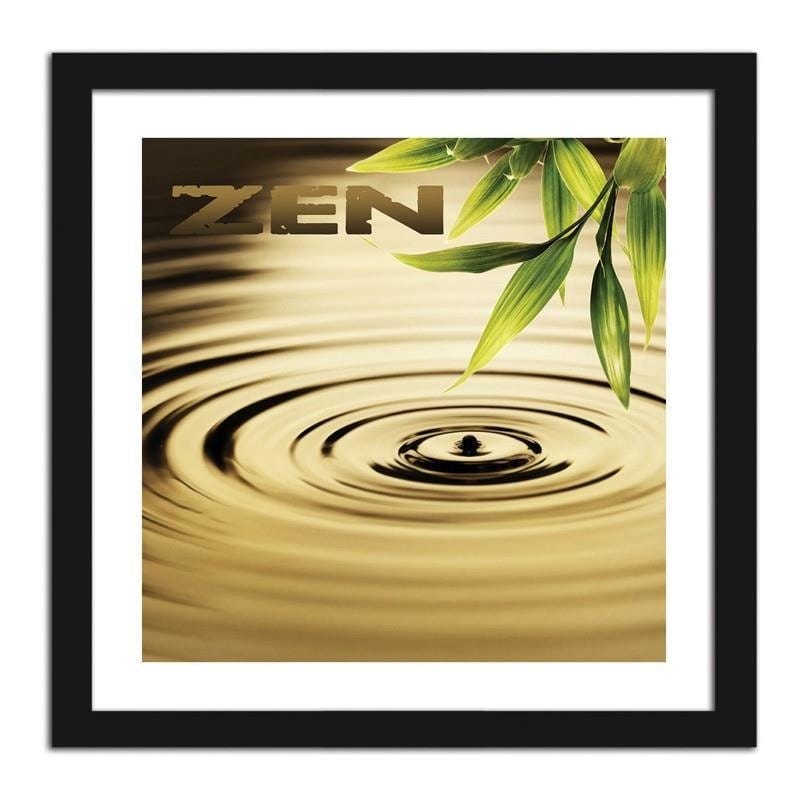 Glezna melnā rāmī - Zen - the element of water Home Trends