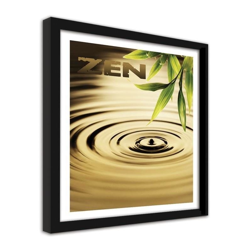 Glezna melnā rāmī - Zen - the element of water Home Trends