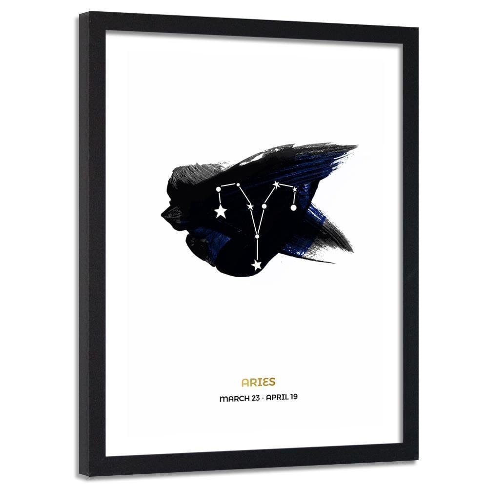 Glezna melnā rāmī - Zodiac Bar Home Trends