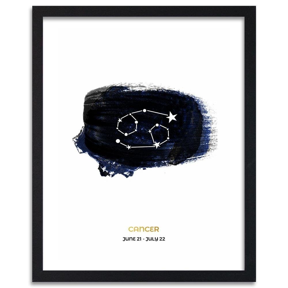 Glezna melnā rāmī - Zodiac Sign Cancer Home Trends