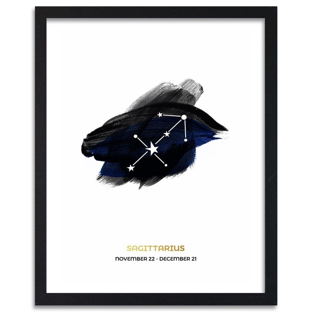 Glezna melnā rāmī - Zodiac Sign Sagittarius Home Trends