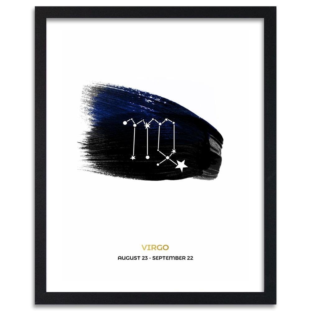 Glezna melnā rāmī - Zodiac Sign Virgo Home Trends