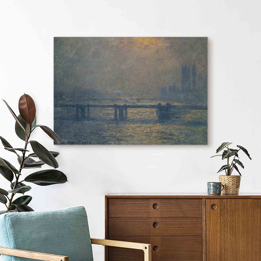 Gleznas reprodukcija - Claude Monet - Charing Cross Bridge, la Tamise G-ART