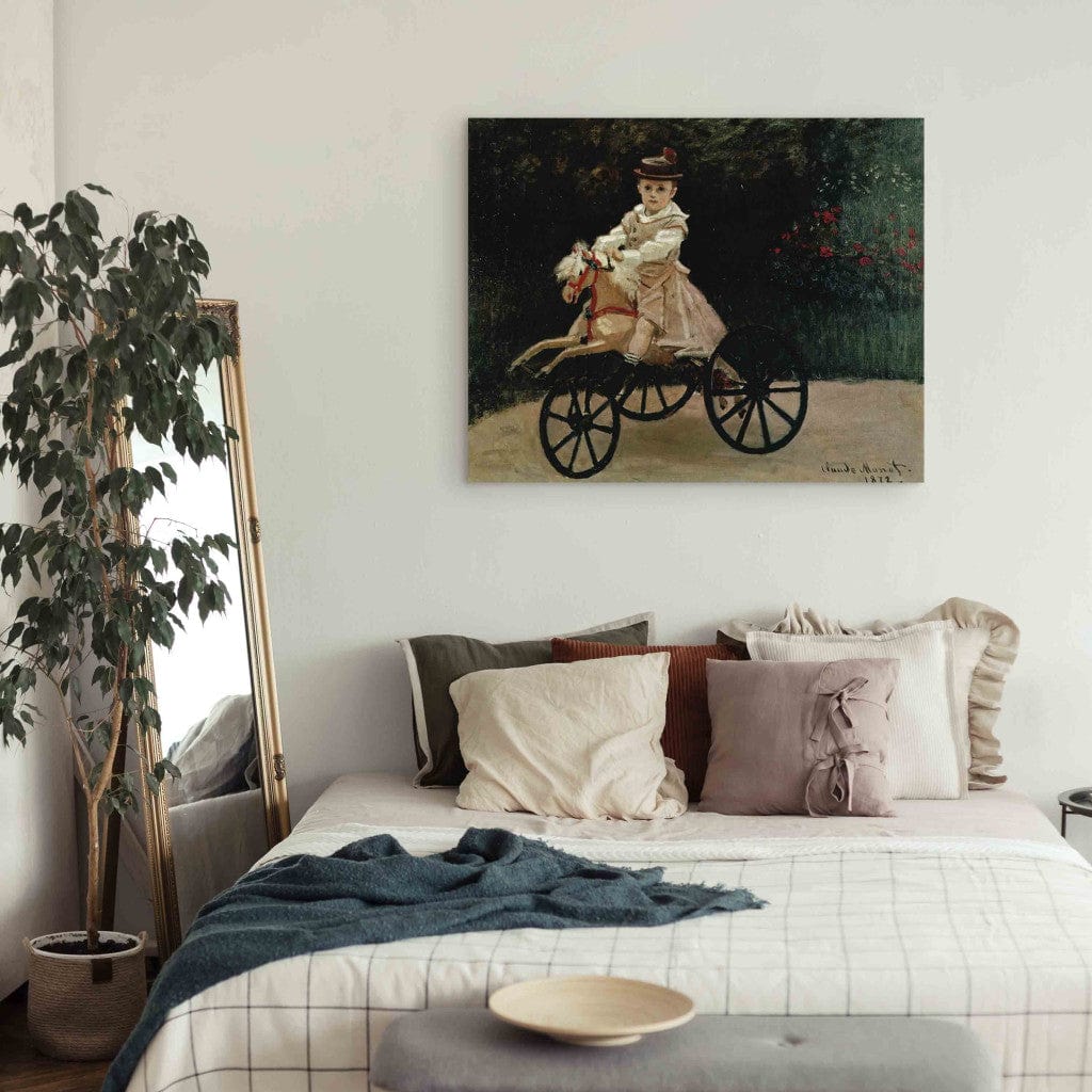 Gleznas reprodukcija - Claude Monet - Jean Monet on his Hobby Horse G-ART