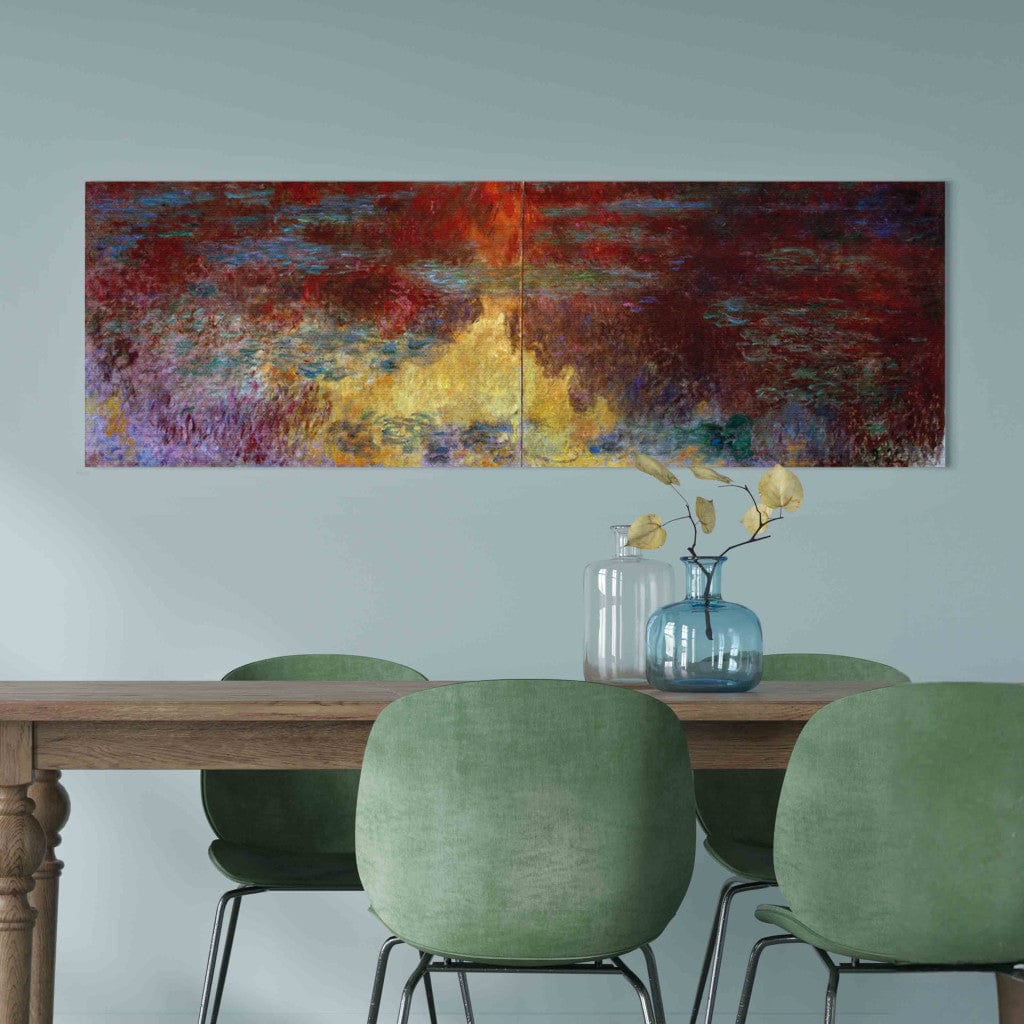 Gleznas reprodukcija - Claude Monet - Le bassin aux nympheas, le soir G-ART