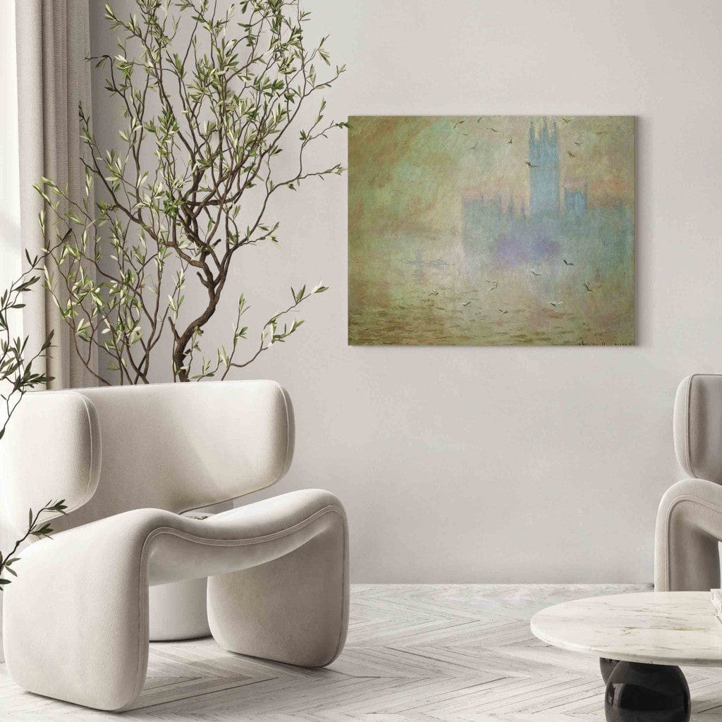 Gleznas reprodukcija - Claude Monet - Le Parlement, Les Mouettes G-ART