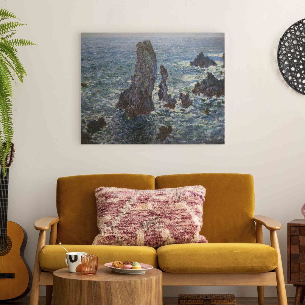 Gleznas reprodukcija - Claude Monet - Rocks at Port -Coton, Rough Sea G-ART