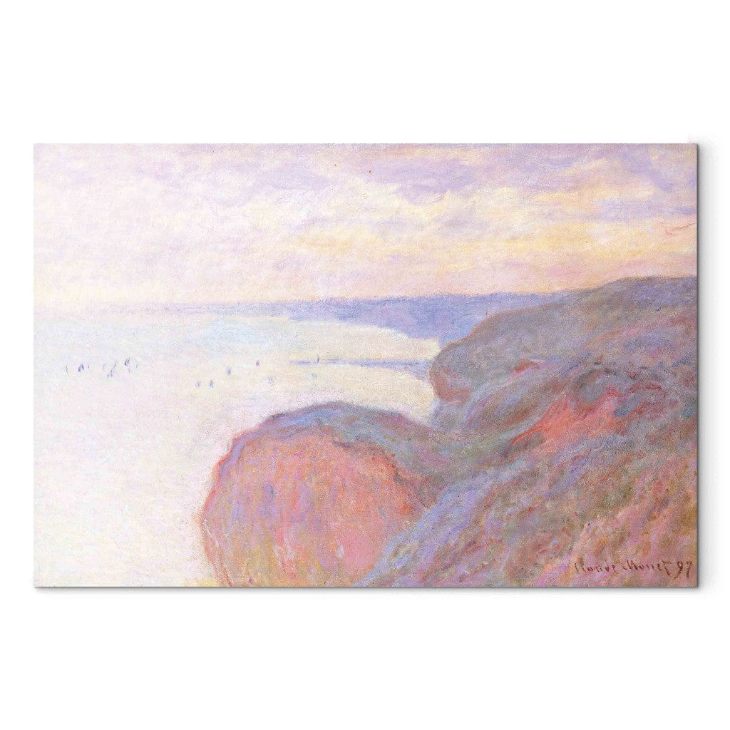 Gleznas reprodukcija - Claude Monet - Sur la Falaise pres Dieppe, ciel couvert G-ART