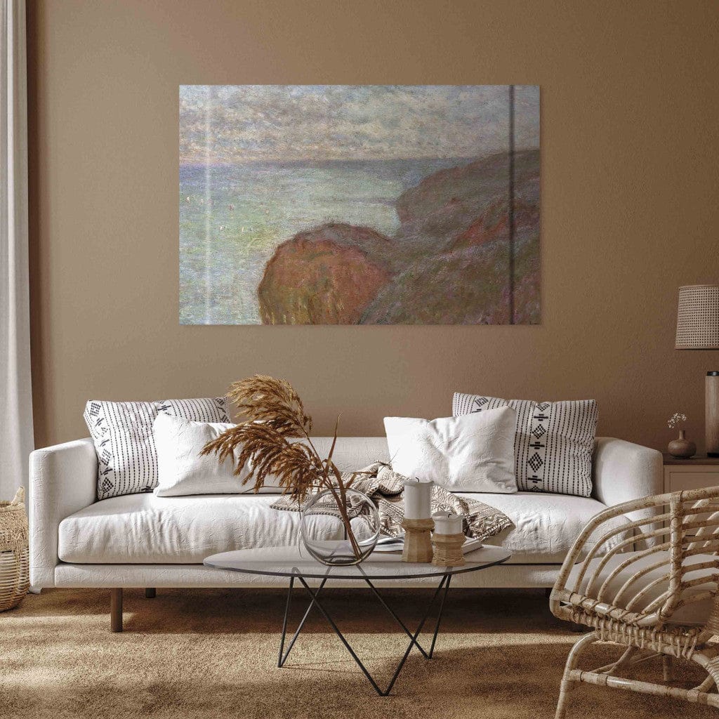 Gleznas reprodukcija - Claude Monet - Sur la Falaise pres Dieppe, ciel nuageux G-ART