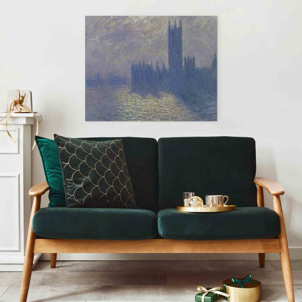 Gleznas reprodukcija - Claude Monet - The Houses of Parliament, Stormy Sky G-ART