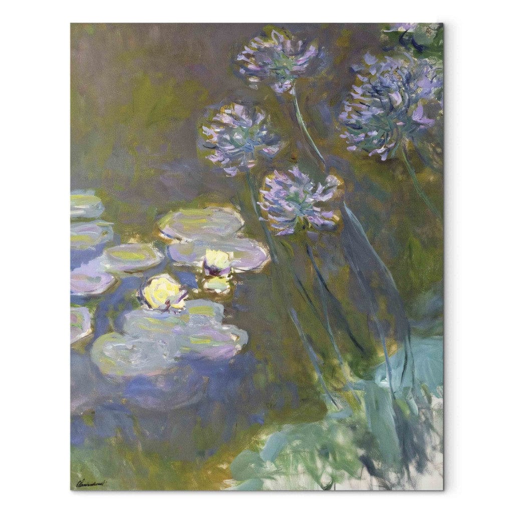 Gleznas reprodukcija - Claude Monet - Water -lilies and Agapanthus G-ART