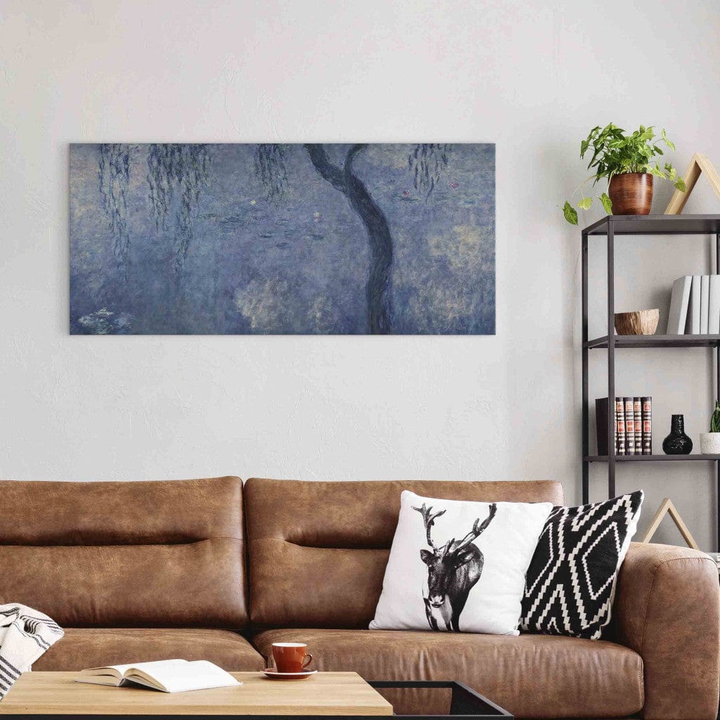 Gleznas reprodukcija - Claude Monet - Waterlilies: Two Weeping Willows, right section G-ART