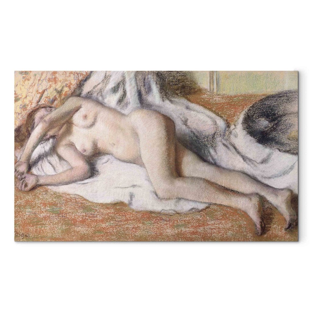Gleznas reprodukcija - Edgar Degas - After the Bath or, Reclining Nude G-ART