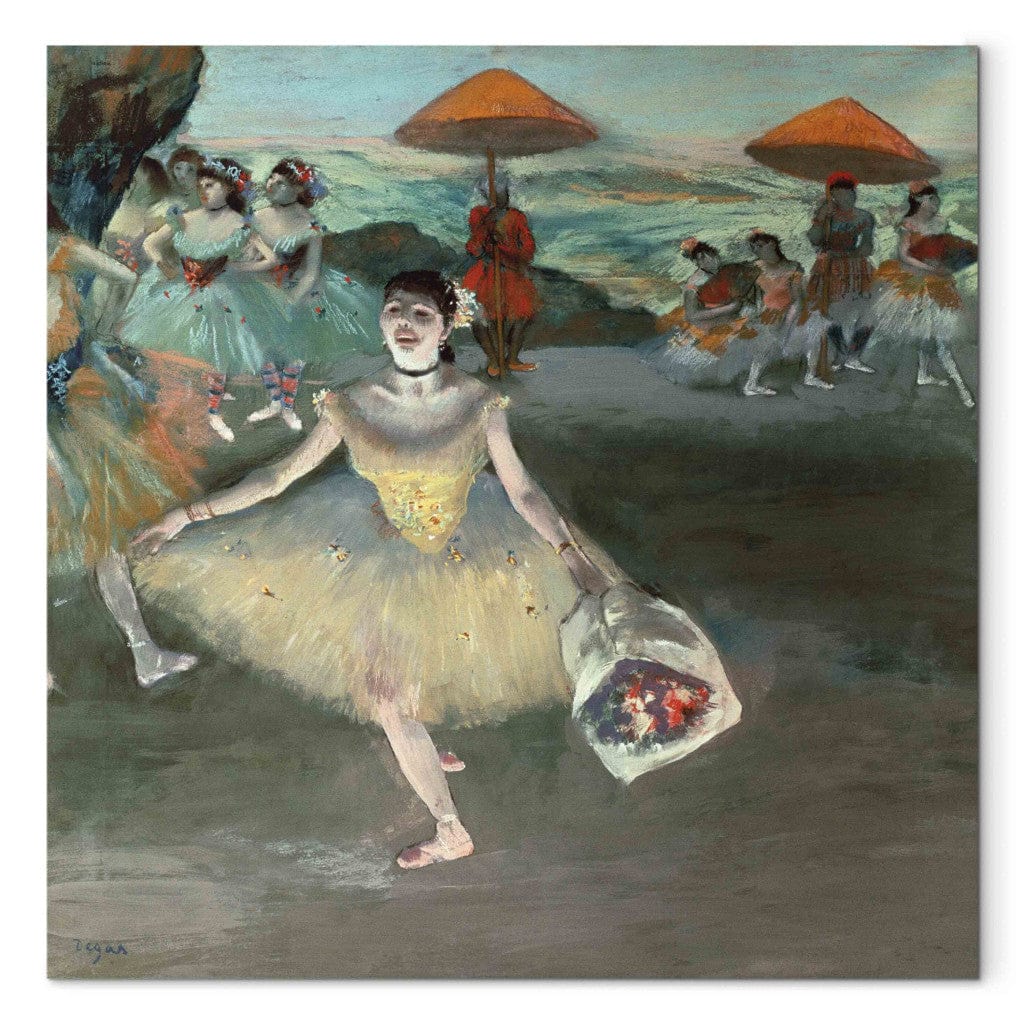 Gleznas reprodukcija - Edgar Degas - Dancer with bouquet, curtseying G-ART