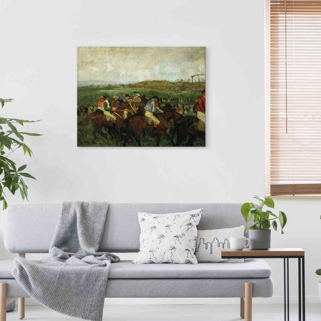 Gleznas reprodukcija - Edgar Degas - Gentlemen race. Before the Departure G-ART