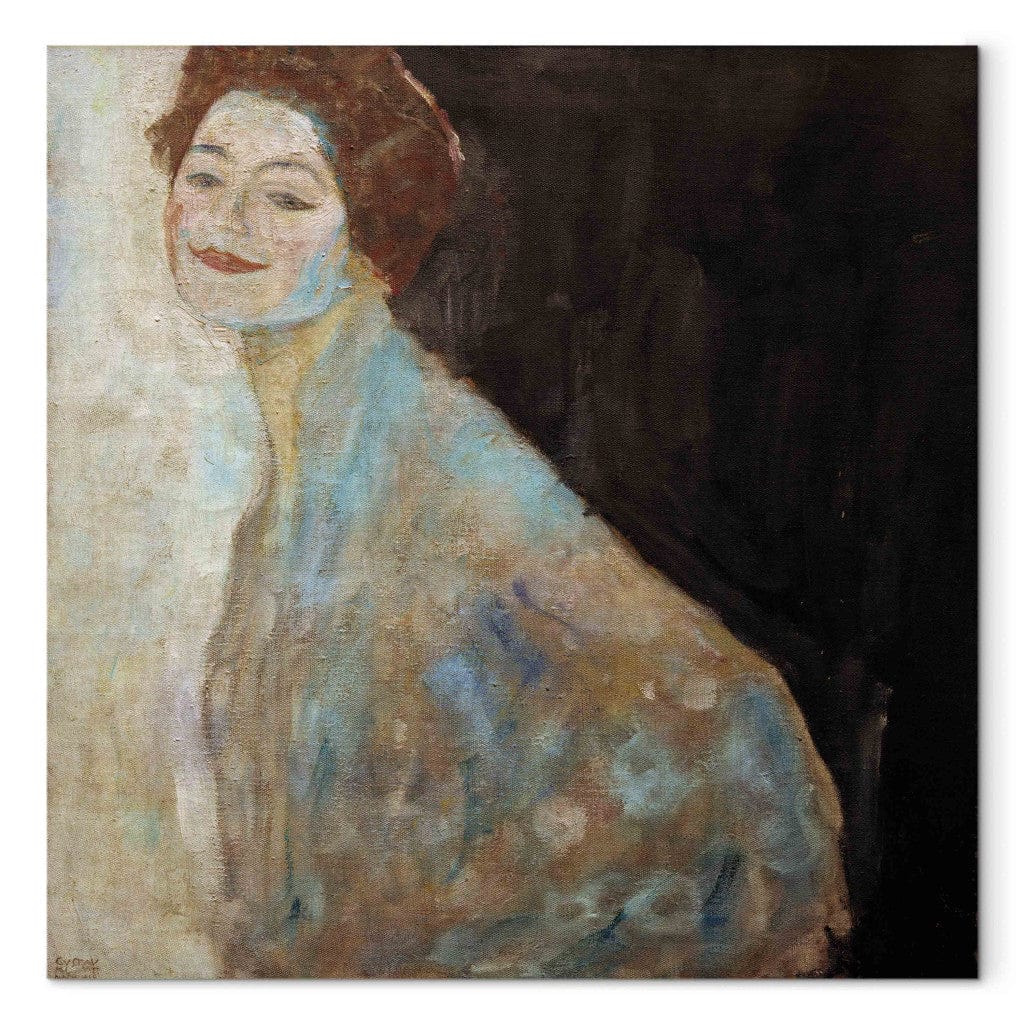 Gleznas reprodukcija - Gustav Klimt - Damenbildnis in Weiss G-ART