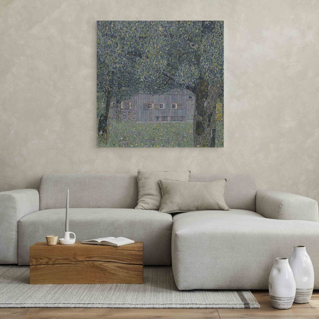 Gleznas reprodukcija - Gustav Klimt - Farmhouse in Upper Austria G-ART