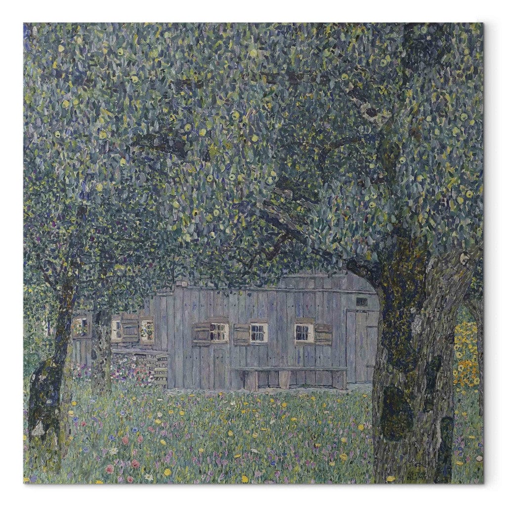 Gleznas reprodukcija - Gustav Klimt - Farmhouse in Upper Austria G-ART