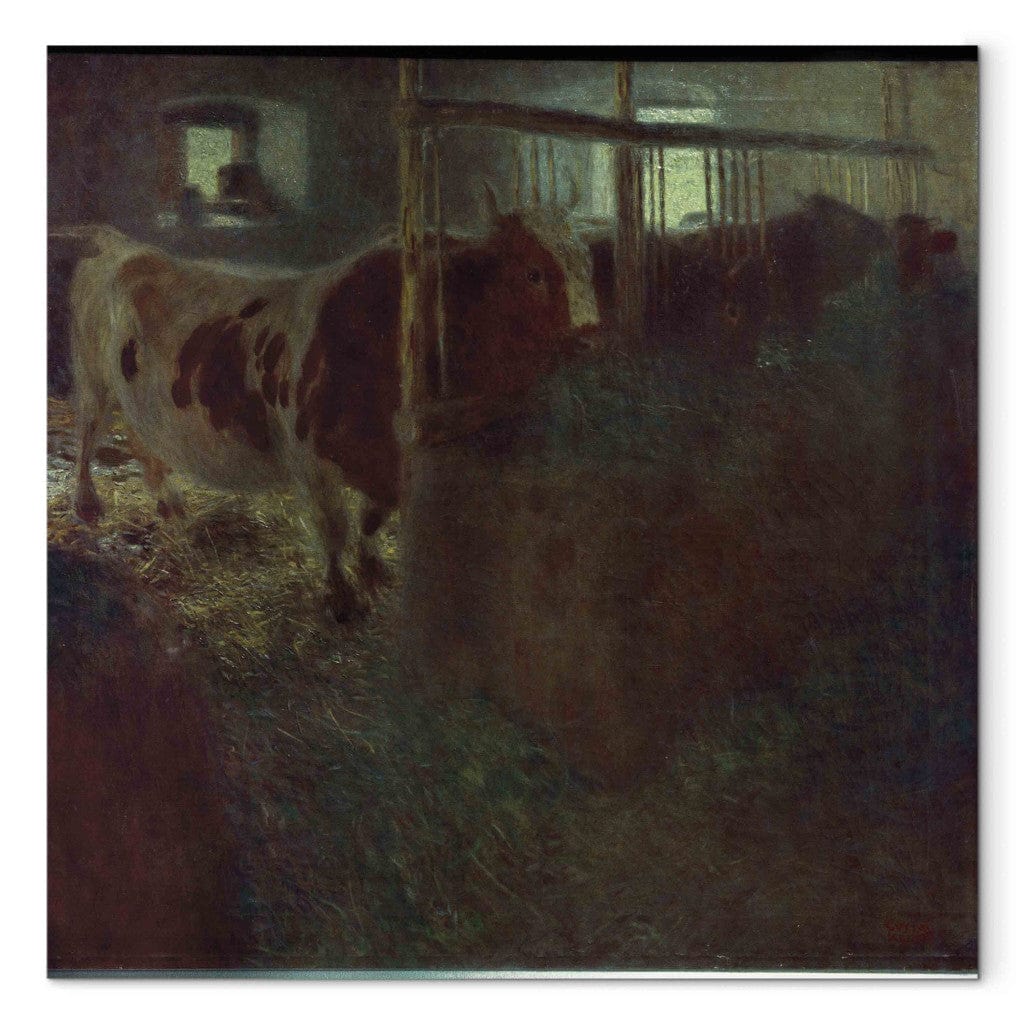 Gleznas reprodukcija - Gustav Klimt - Ka¼he im Stall G-ART