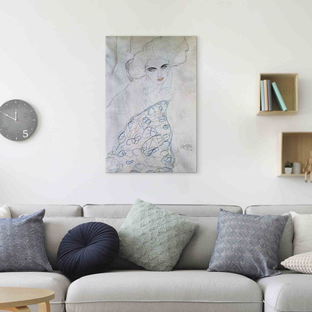 Gleznas reprodukcija - Gustav Klimt - Studie zu einem Damenporträt G-ART