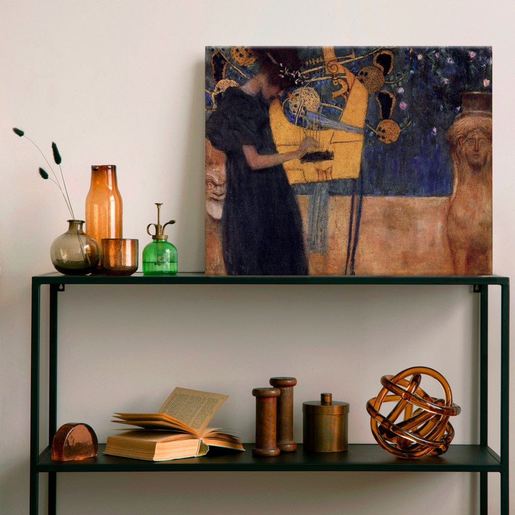 Gleznas reprodukcija - Gustav Klimt - The Music G-ART