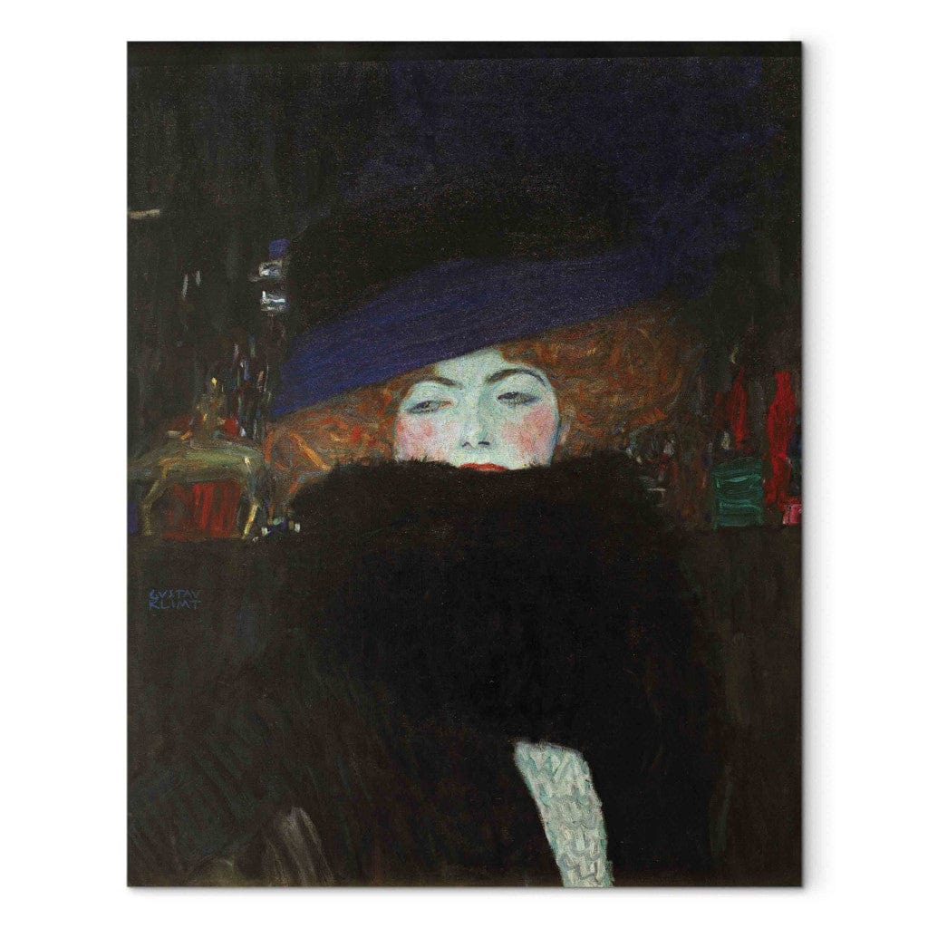 Gleznas reprodukcija - Gustav Klimt - Woman with Hat and Featherboa G-ART