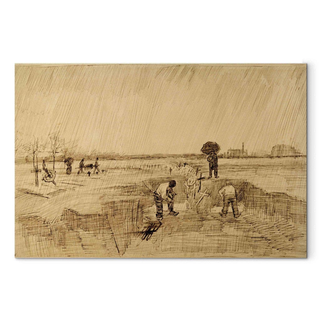 Gleznas reprodukcija - Vincent van Gogh - Cemetery in the Rain G-ART